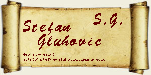 Stefan Gluhović vizit kartica